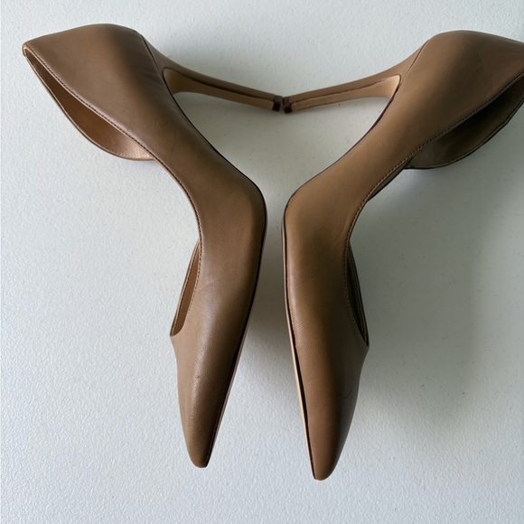 Sam Edelman Hensen Nude 4” Heel Size 9.5 Pointed Toe Leather Career Cocktail - Picture 7 of 12